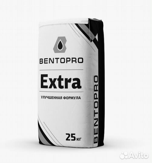 Бентонит BentoPro Extra, фасовка 25 кг