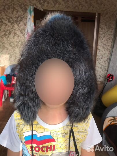 Шапка зимняя натуральный мех песца