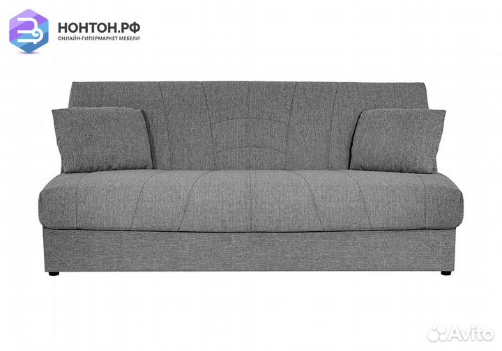 Диван книжка Ручеек рогожка серая