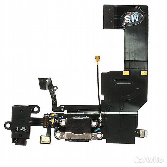 Шлейф iPhone 5C с системным разъемом, разъемом гар