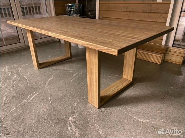 Стол обеденный (массив ясеня) japandi