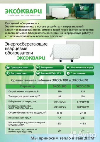 Кварцевые обогреватели Эксокварц