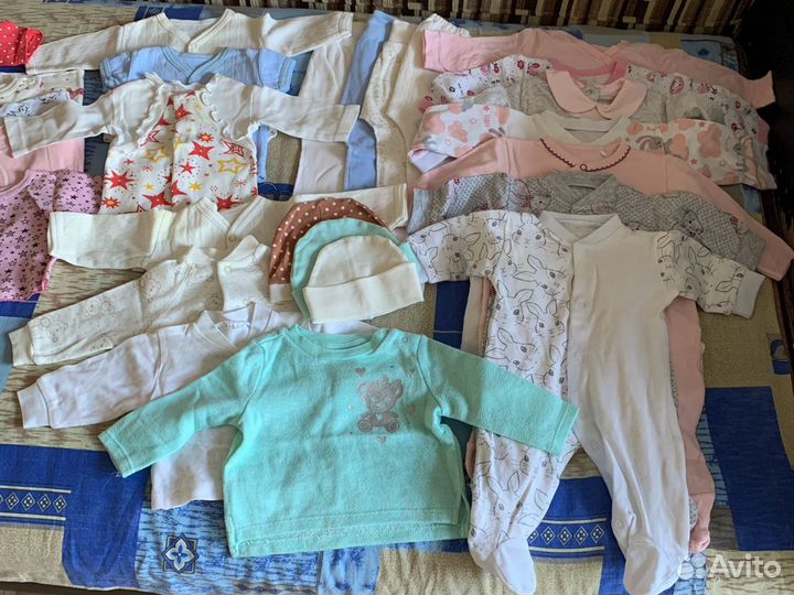 Вещи пакетом на девочку 56-68 размера