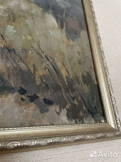 Картина маслом на холсте в рамке