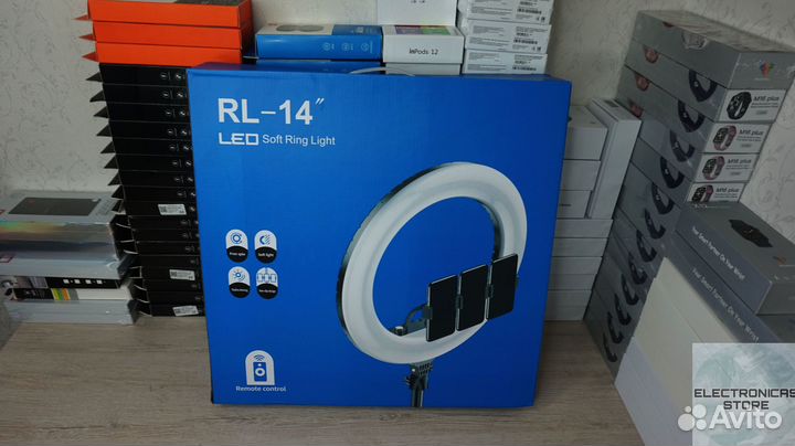 Кольцевая Лампа 36 см со Штативом RL-14 v.2