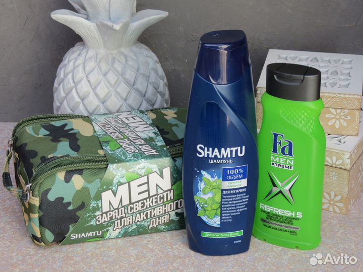 Набор шампунь и гель для душа мужской Shamtu Fa