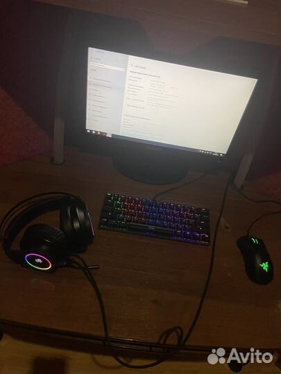 Игровой компьютер с монитором