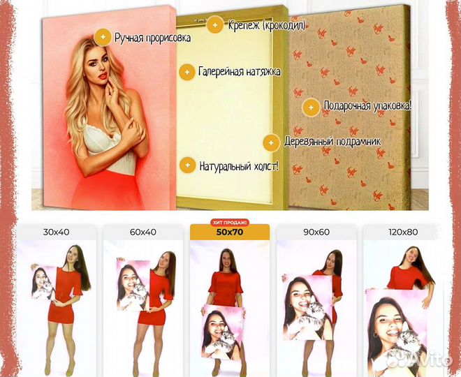 Портрет по фото подарок