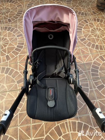 Коляска bugaboo bee 6 2 в 1 + капор черного цвета