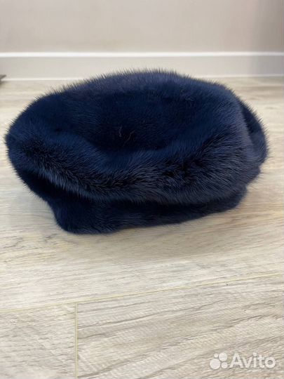 Норковый мягкий берет