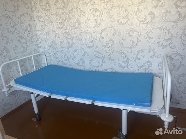 Матрас голубой Медиц поролоновый для лежачих