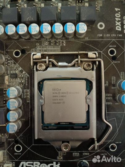 Материнская плата 1155, Xeon E3-1270v2, 8гб