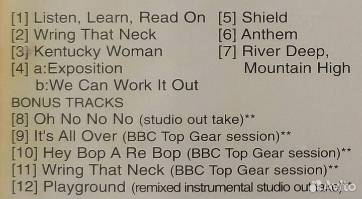 Deep Purple - The Book Of Taliesyn (2000) CD