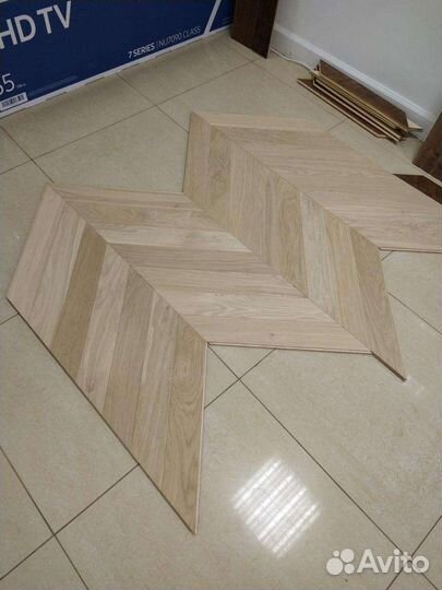 Инженерная доска Дуб французская елочка