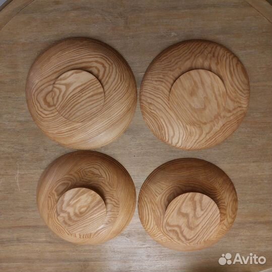 Деревянная тарелка табоки чубин набор 4 шт