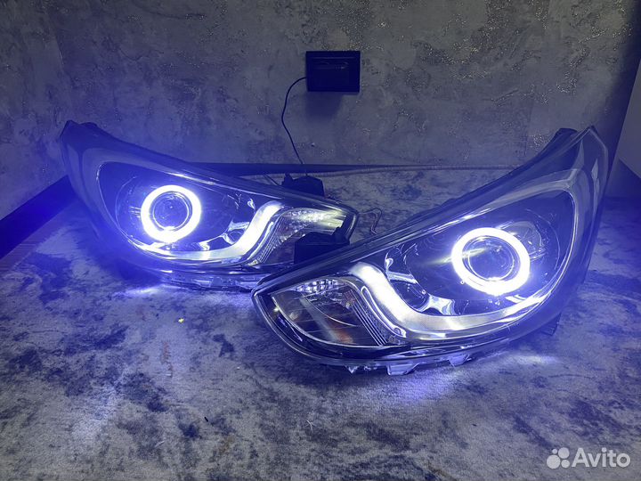 Фары на hyundai solaris 1 bi-led 3.0