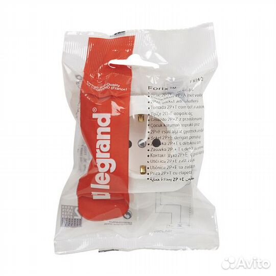 Legrand Quteo Белый Розетка с/з с шт