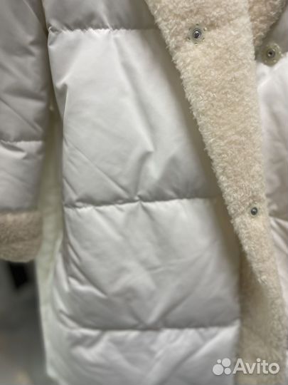 Пуховик белый женский