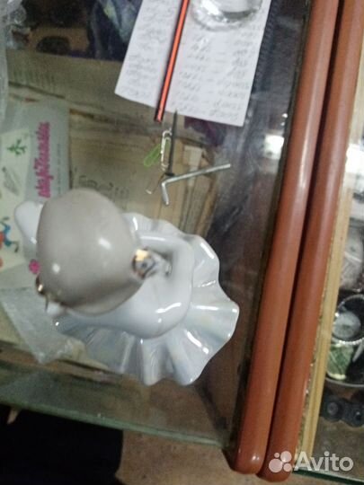 Статуэтка фарфоровая. Балерина. Позолота СССР 60гг