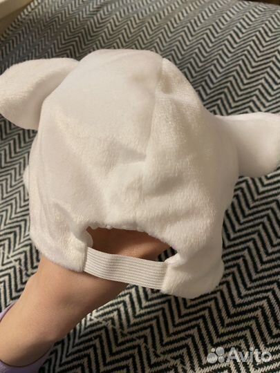 Головной убор маска белого мишки