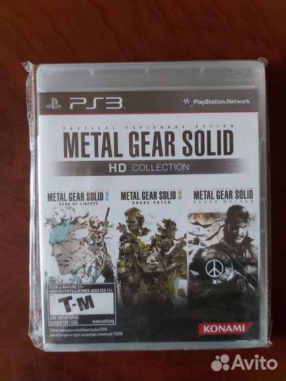 Metal Gear Solid HD Collection ps3 запечатанная