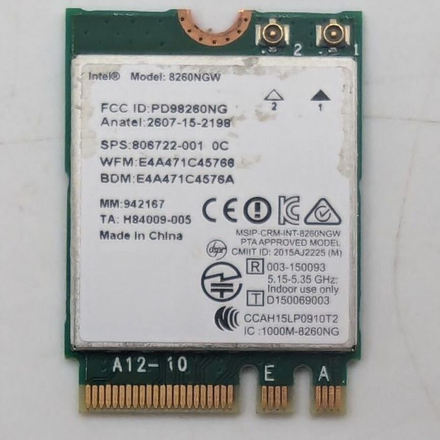 [806722-002] Wi-Fi Модуль 806722-002, Hp Zbook 15 G3