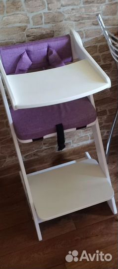 Детский растущий стул с мягкой накладкой