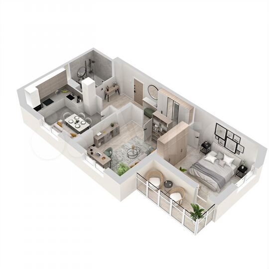 2-к. квартира, 62,7 м², 10/17 эт.