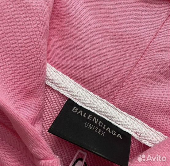Зип Худи balenciaga polo розовая