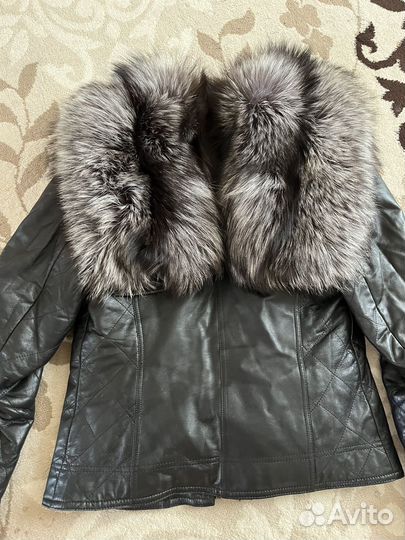 Куртка кожанная