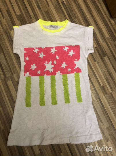 Футболка удлиненная pinetti рр 130 новая