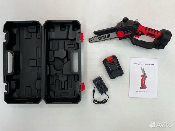 Пила аккумуляторная цепная 4 дюйма