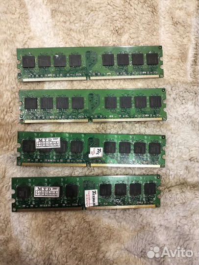 Оперативная память ddr2 1gb комплект 4шт