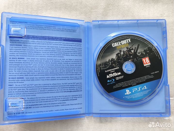 Sony PS4 PS5 Диск Call Of Duty wwii