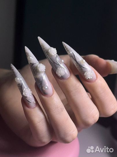 Маникюр наращивание
