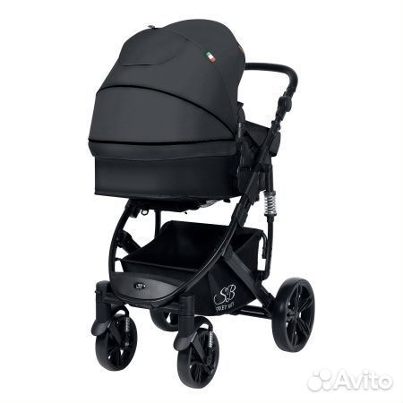 Коляска 2 в 1 черный