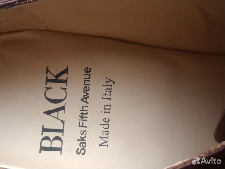 Туфли полуботинки Black (made in Italy) р.44/29см