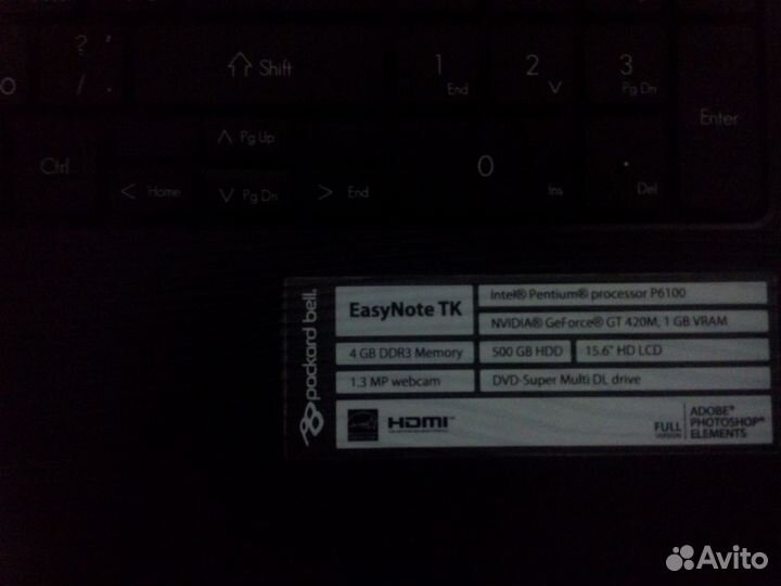 Ноутбук Packard Bell 