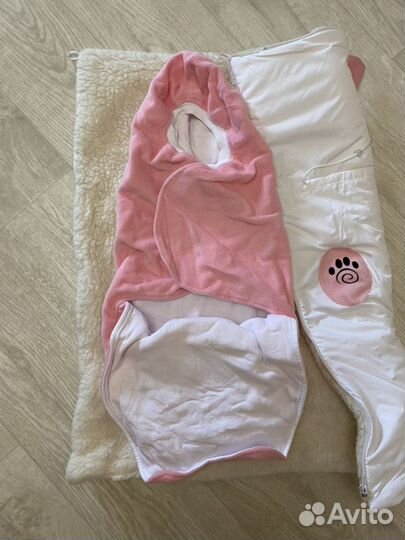 Конверт зимний (овчина+2 поддевы+шапка, шарф)