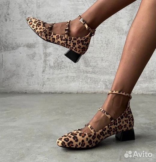 Леопардовые туфли 37