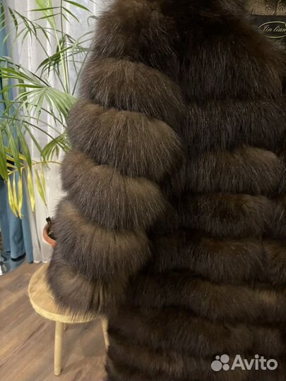 Шуба трансформер песец