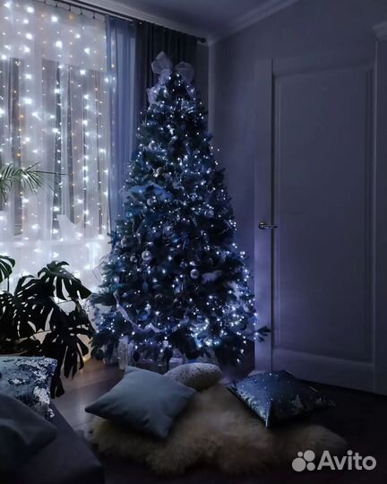 Гирлянда Штора Дождь Занавес