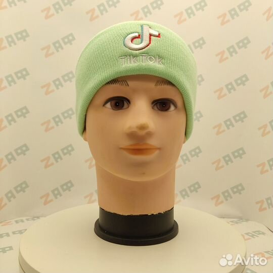 Шапка TikTok embrd, мятный (3231)