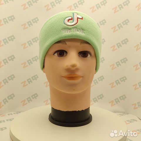 Шапка TikTok embrd, мятный (3231)