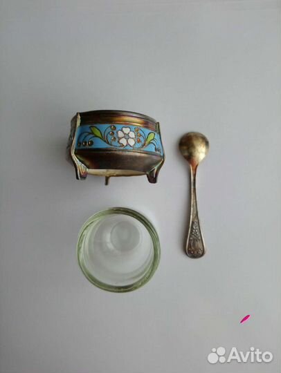 Солонка мельхиор новая