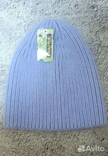 Шапка зимняя женская/подростковая ангора/вискоза