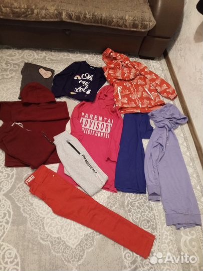 Детские вещи на девочку пакетом 128