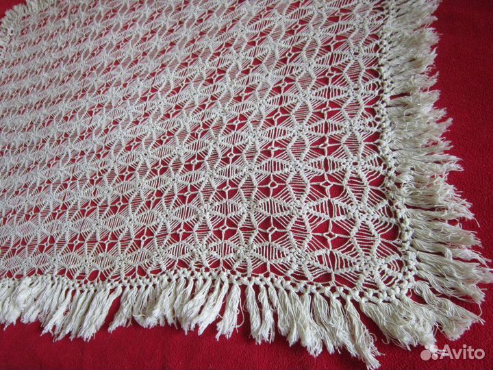 Скатерть ручная работа 110 х 90 см 50-е г.г