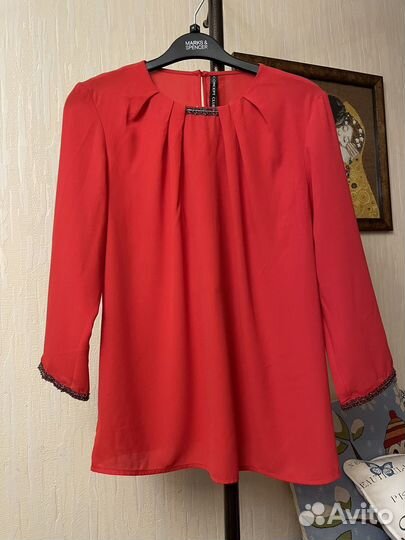Красная блузка Concept club с отделкой