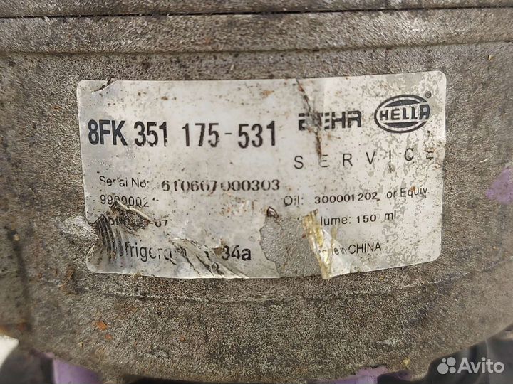 Компрессор кондиционера Saab 8FK351175-531